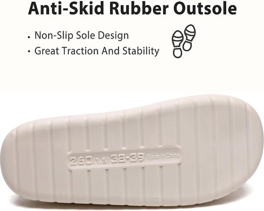 Sloffen Winter Fuzzy Geheugenschuim Geruite Pantoffels Slip op Anti-Skid Zool Slaapkamer Wolk Huisslippers Binnen Buiten - Foto 2