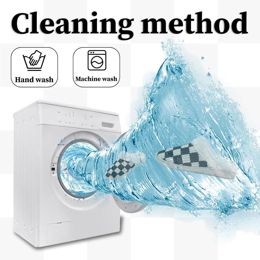 Sloffen Winter Fuzzy Geheugenschuim Geruite Pantoffels Slip op Anti-Skid Zool Slaapkamer Wolk Huisslippers Binnen Buiten