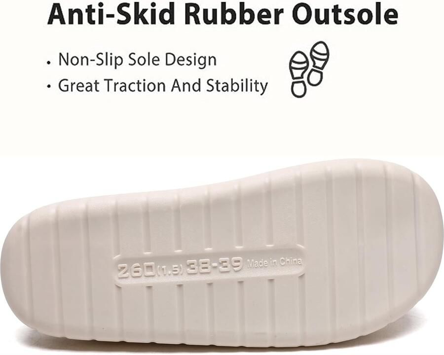 Sloffen Winter Fuzzy Geheugenschuim Geruite Pantoffels Slip op Anti-Skid Zool Slaapkamer Wolk Huisslippers Binnen Buiten