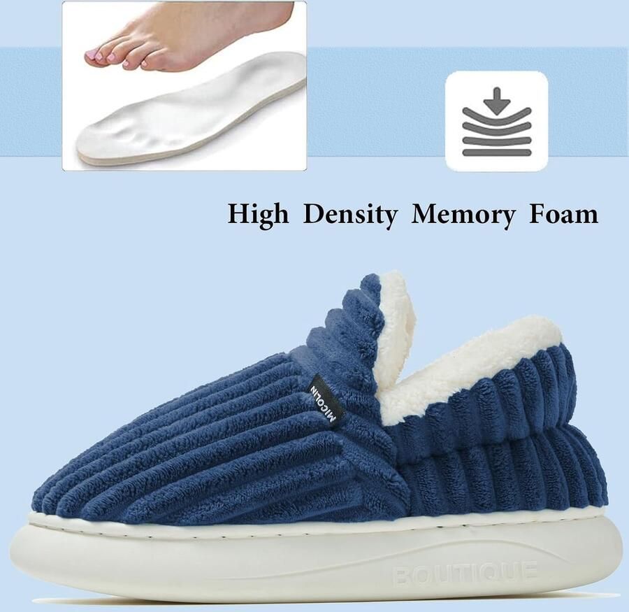 Sloffen Winterwarme Pluche Pantoffels Gesloten Knuffel Zachte Moderne Antislip Comfortabele Dikke Zool Elegant