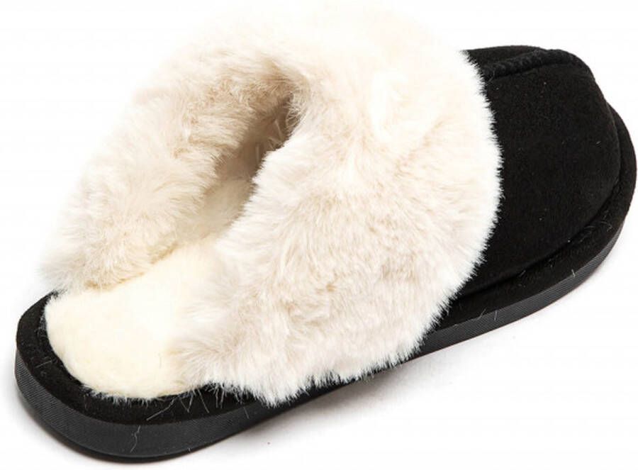 Sloffen dames pantoffels dames open sloffen Anti-slip zwart