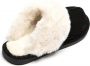 Dames pantoffels Fluffy gevoerde pantoffels open sloffen antislip zool heerlijk warm beige 40 41 valt 1 maat kleiner - Thumbnail 3