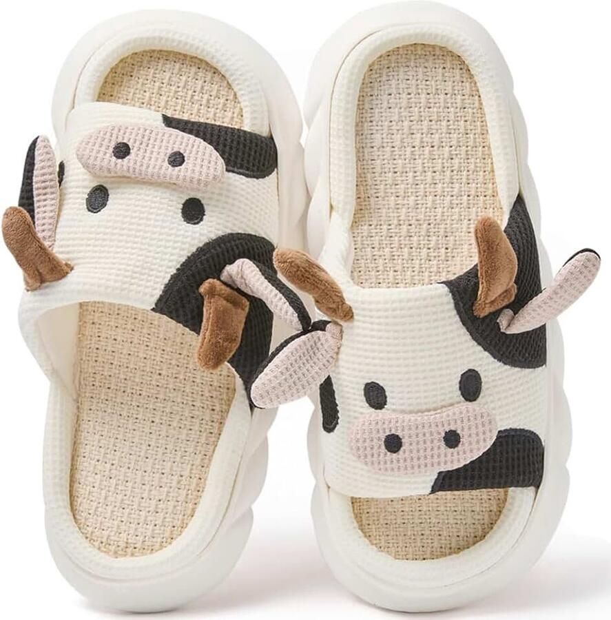 Sloffen Dames Pluche Pantoffels Winter Zacht Warm Comfortabel Fluffy Dieren Lichtgewicht Gezellig Non-slip Knus Gesloten Grappige Shoes