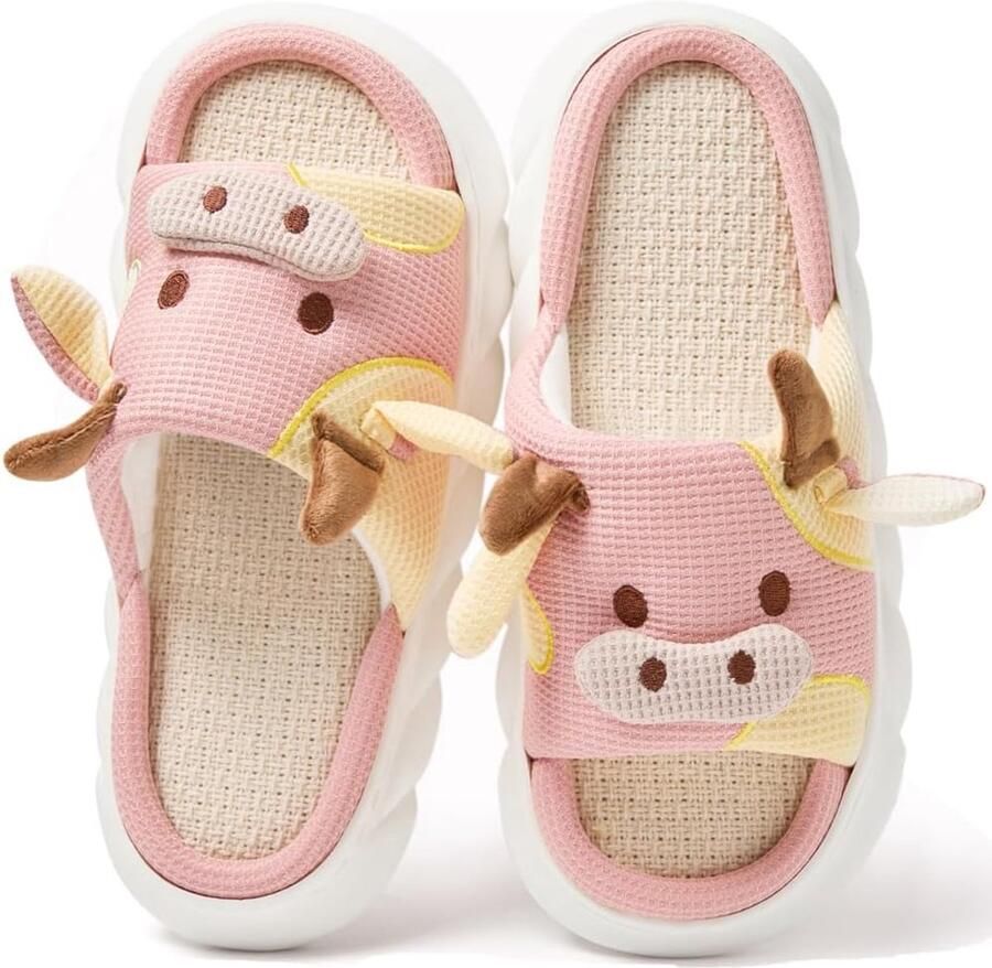 Sloffen Dames Pluche Pantoffels Winter Zacht Warm Comfortabel Fluffy Dieren Lichtgewicht Gezellig Non-slip Knus Gesloten Grappige Shoes
