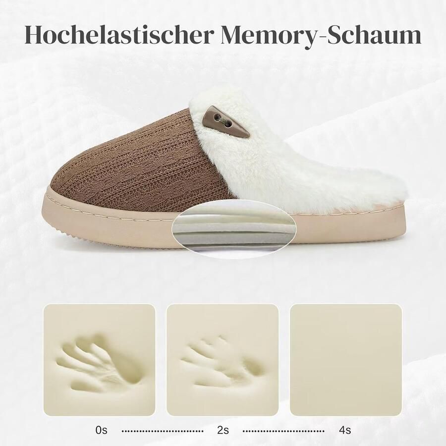 Sloffen Dames Winter Warme Comfortabele Pluche Traagschuim Antislip Indoor Pantoffels