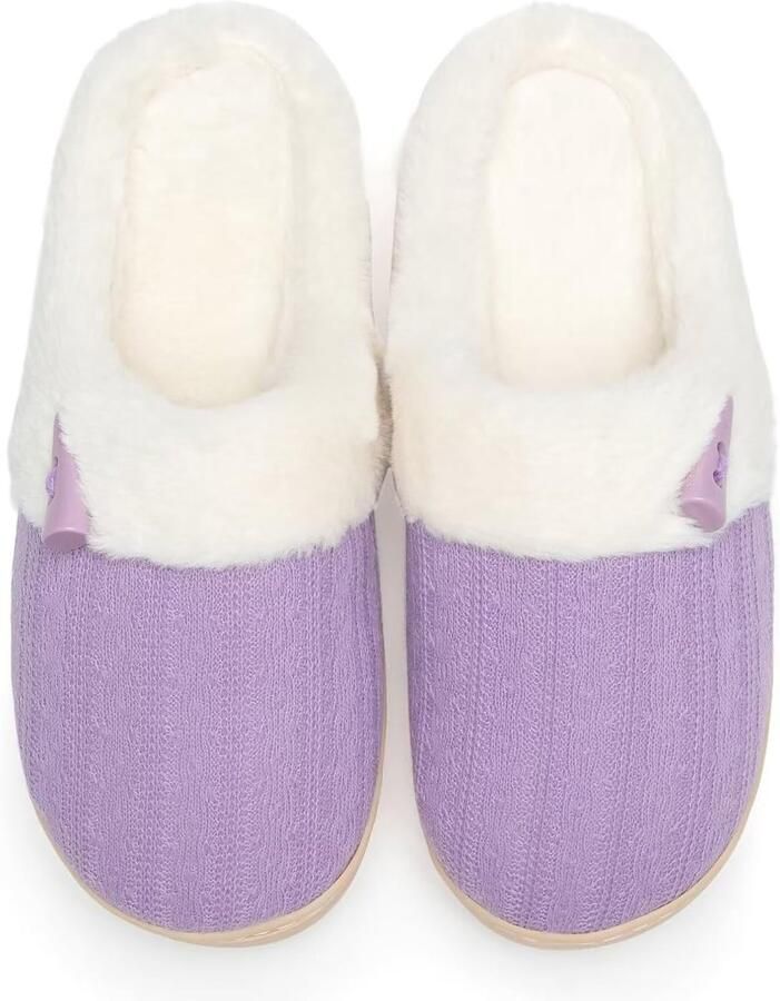 Sloffen Dames Winter Warme Comfortabele Pluche Traagschuim Antislip Indoor Pantoffels