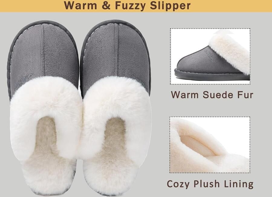 Sloffen Dames Winter Warme Winter Met Traagschuim Pluche Huisschoenen Antislip Comfortabele Slippers