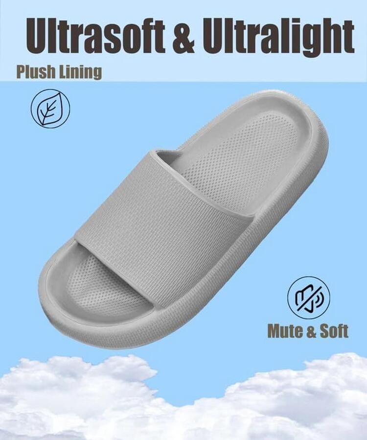 Sloffen Heren Badschoenen Super Zacht Licht Wolken Pantoffels Huisschoenen Antislip Sandalen Zomer Badslippers Douche