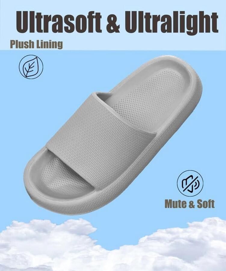 Sloffen Heren Badschoenen Super Zacht Licht Wolken Pantoffels Huisschoenen Antislip Sandalen Zomer Badslippers Douche