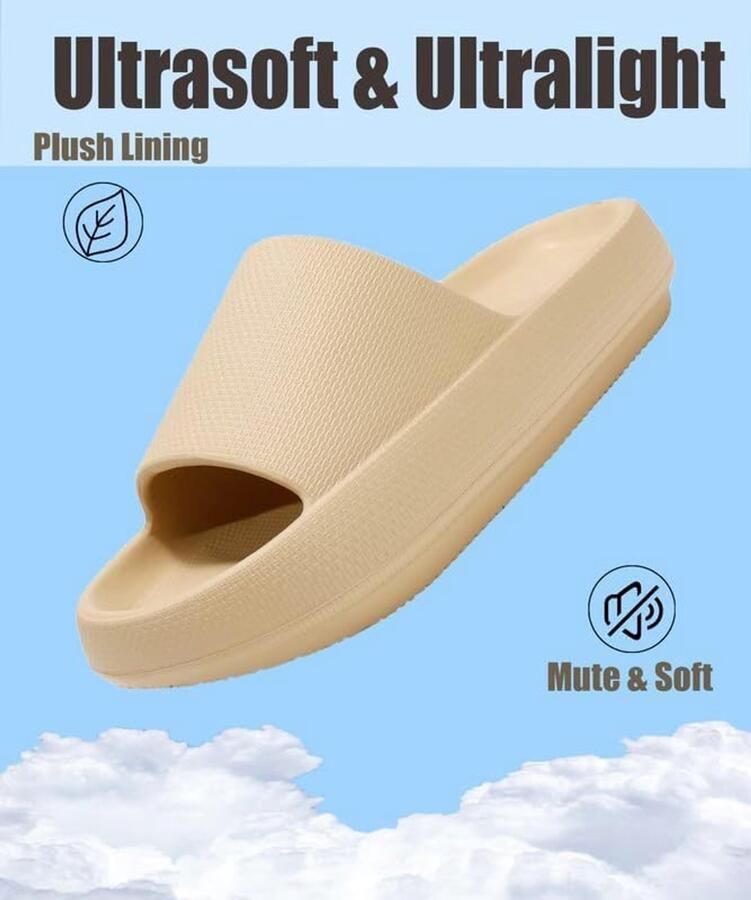 Sloffen Heren Badschoenen Super Zacht Licht Wolken Pantoffels Huisschoenen Antislip Sandalen Zomer Badslippers Douche