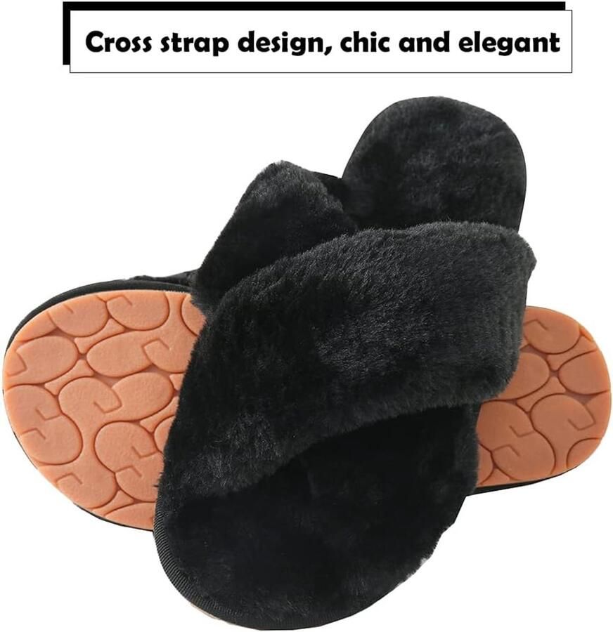 Sloffen Instap Warme Slippers Winters Huisschoenen