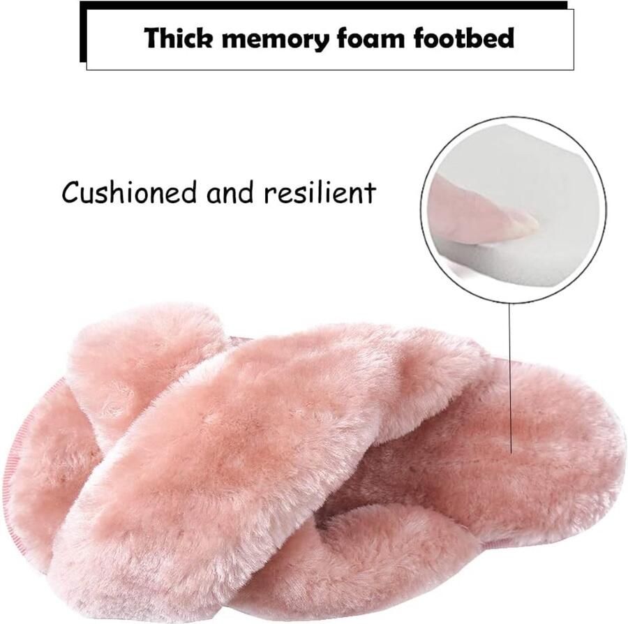 Sloffen Instap Warme Slippers Winters Huisschoenen