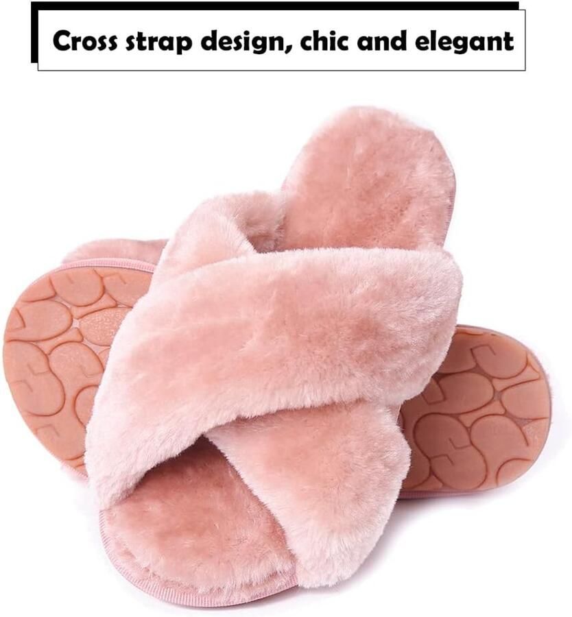 Sloffen Instap Warme Slippers Winters Huisschoenen