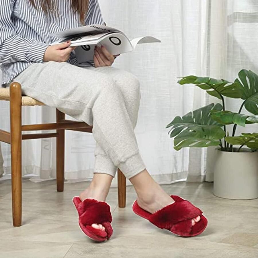 Sloffen Instap Winters Huisschoenen