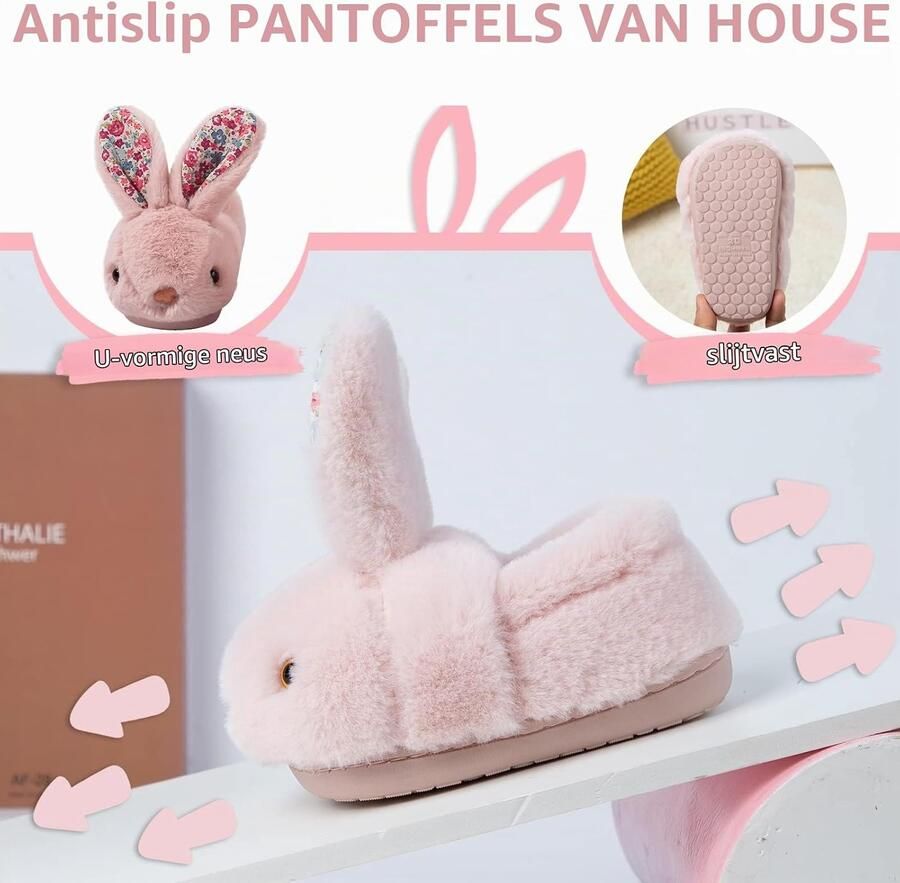 Sloffen Zachte Warme Pluche Pantoffels Antislip Winter Slippers voor Peuters
