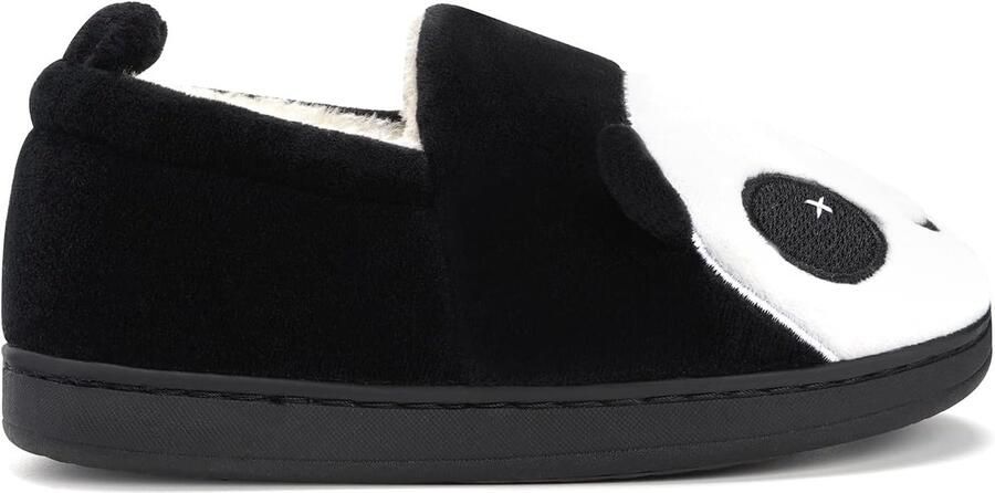 Sloffen Pluche Jongens Katoenen Pantoffels Kinderen Warme Kat Zachte Winter Cartoon Lichtgewicht Antislip Zwart 33-34 EU (Labelgrootte: 230)