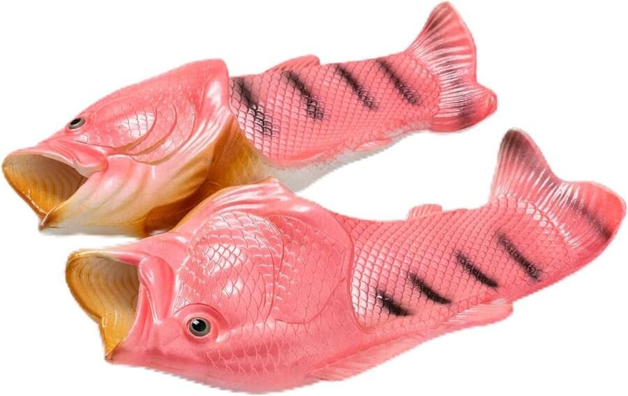 Sloffen uniseks grappige visbadslippers voor of grappige pantoffels voor strandhuis douche ontspannen uren aan het zwembad wandelingen in de open lucht