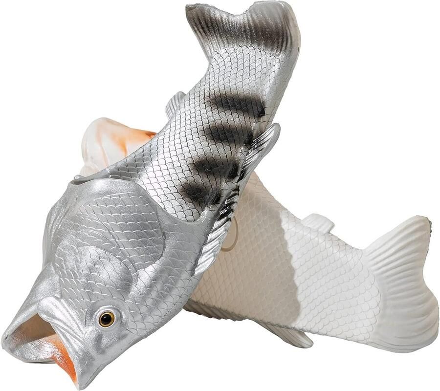 Sloffen uniseks grappige visbadslippers voor of grappige pantoffels voor strandhuis douche ontspannen uren aan het zwembad wandelingen in de open lucht