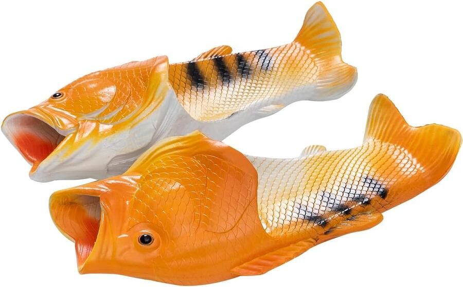 Sloffen uniseks grappige visbadslippers voor of grappige pantoffels voor strandhuis douche ontspannen uren aan het zwembad wandelingen in de open lucht