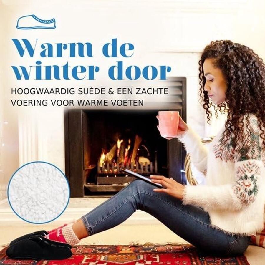 Sloffen unisex zwart