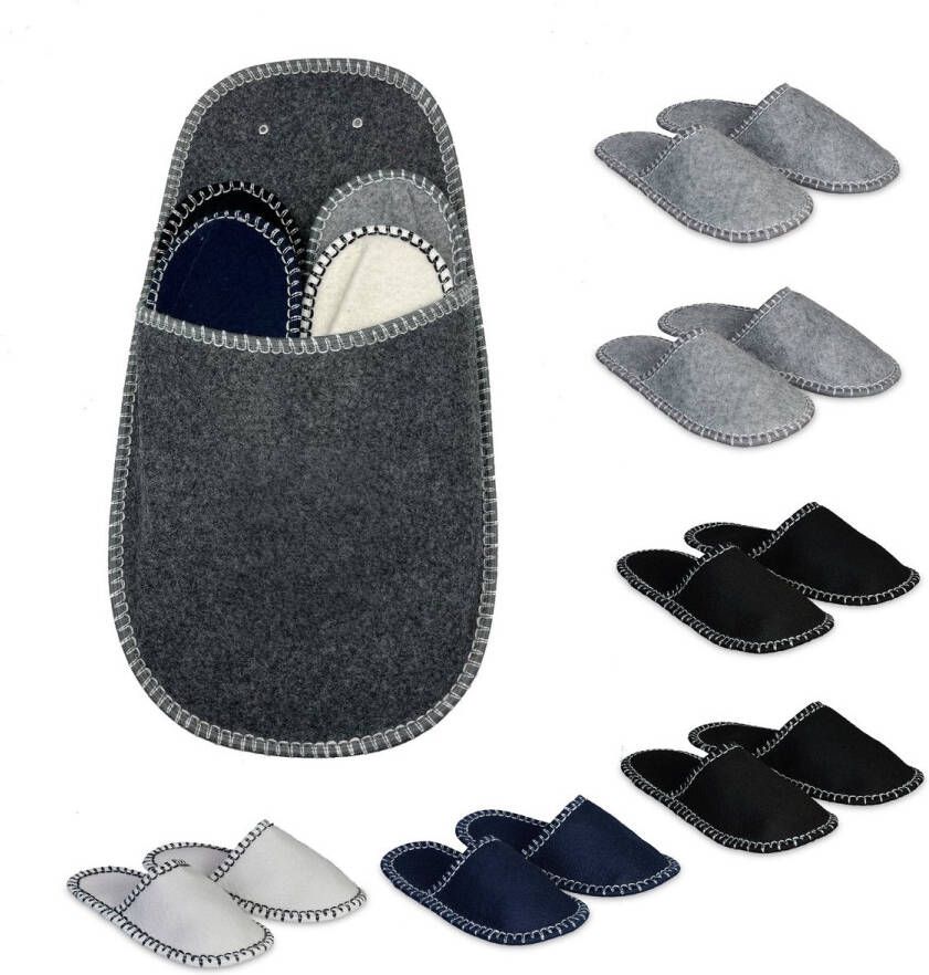 Sloffen vilt 6 paar antislip