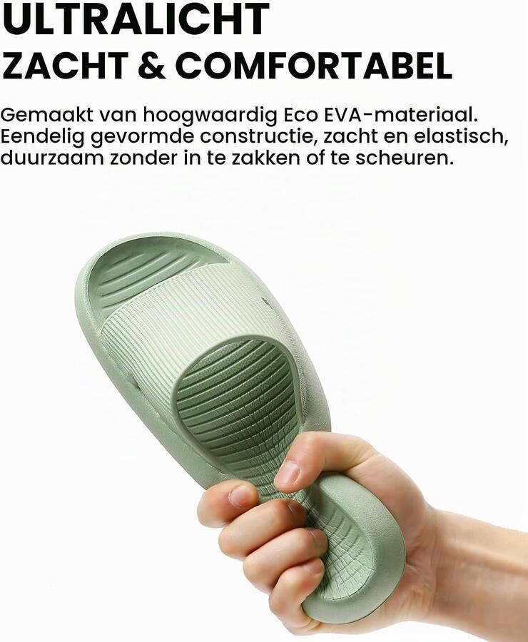 Sloffen voor en Zachte Comfortabele Ultralichte Zomerpantoffels Slipvaste en Sneldrogende Badschoenen Sandalen