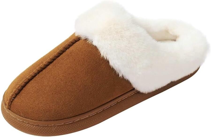 Sloffen Vrouwen Pantoffels Winter Pluche Pantoffels met Memory Foam Warme Comfortabele Slippers Antislip Pantoffels