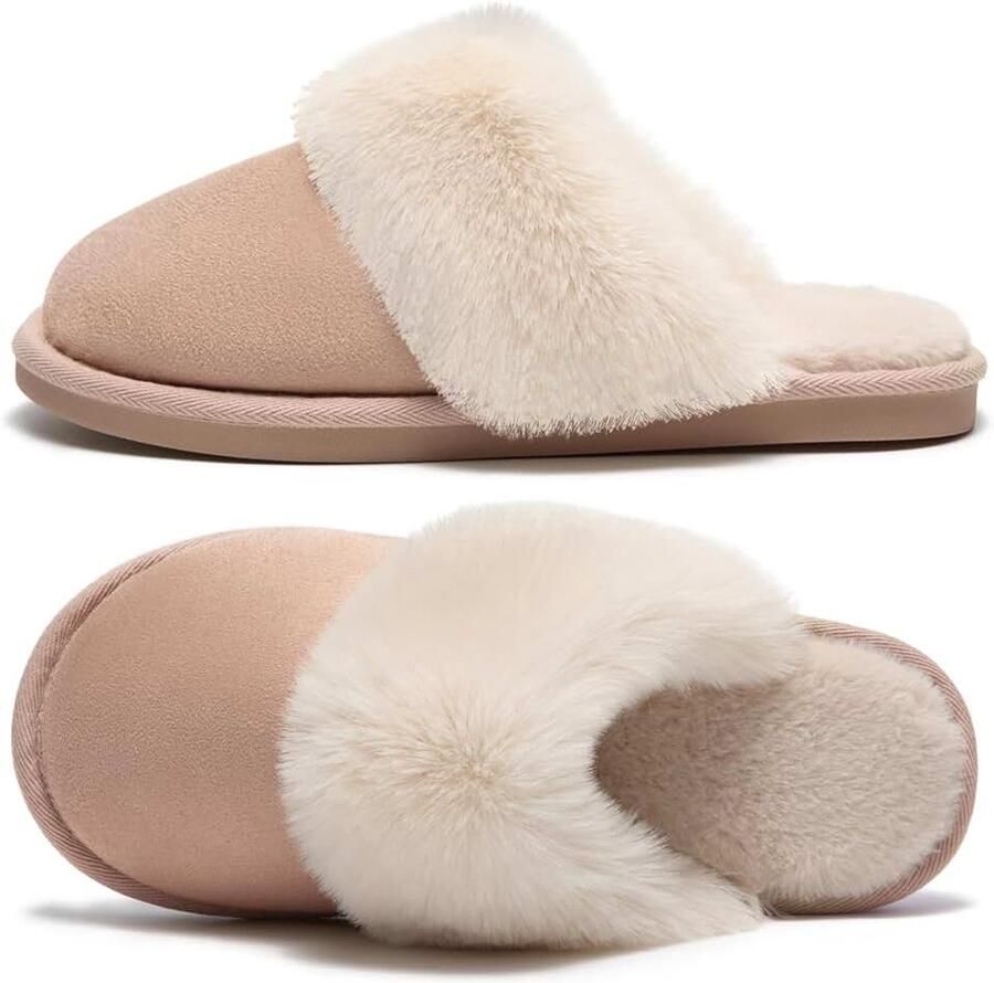 Sloffen Warm Winter Slippers Nepbont Zacht Plat Pluche Pantoffels Antislip Outdoor Indoor