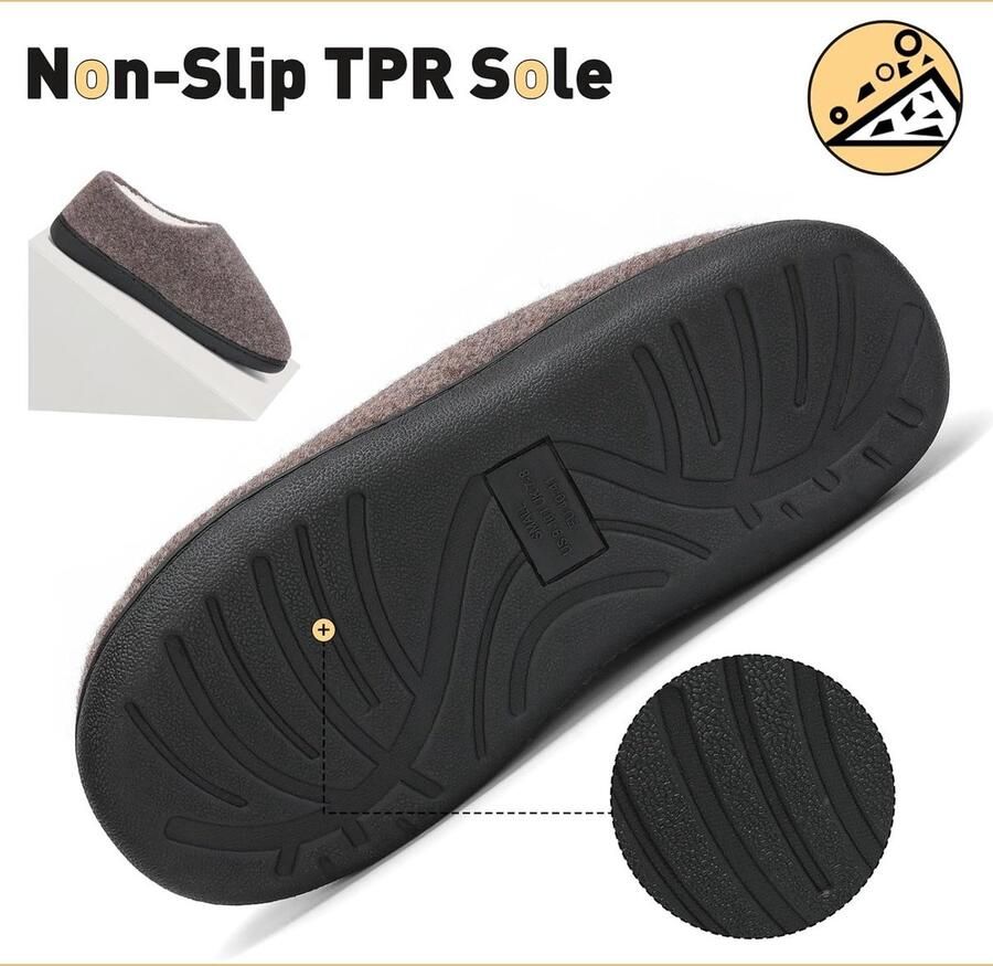 Sloffen Winter Warm Pantoffels Pluche Memory Foam Slippers Antislip voor Buiten Binnen 36-47
