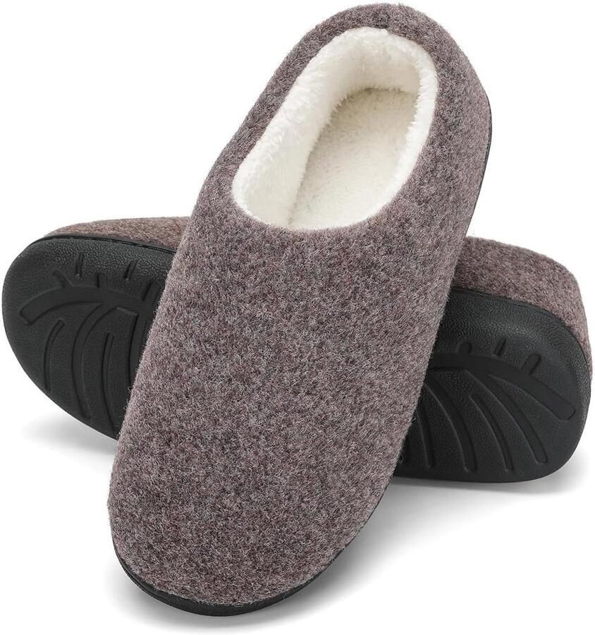 Sloffen Winter Warm Pantoffels Pluche Memory Foam Slippers Antislip voor Buiten Binnen 36-47