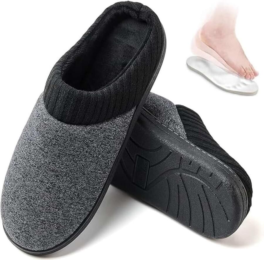 Sloffen winter Warme Comfortabele Memory Foam Non-Slip Rubberen (40-47 EU)