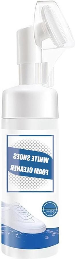 Sneaker cleaner met geïntegreerde borstel 200 ml Schoenreiniger en verzorging voor witte schoenen ideaal voor sneaker onderhoud en schoenen schoonmaken