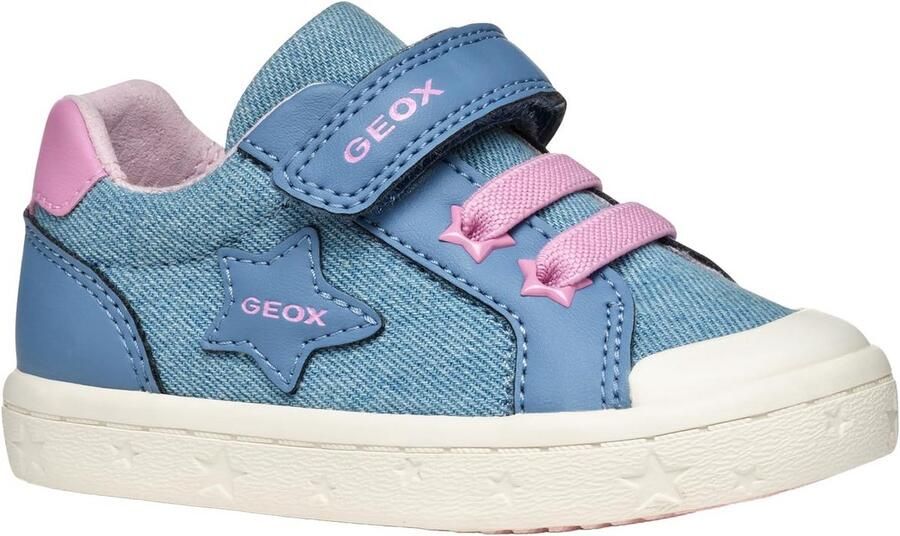 Sneaker Meisjes Mid-Cut Suède-Look met Klittenband en Flexibele Zool