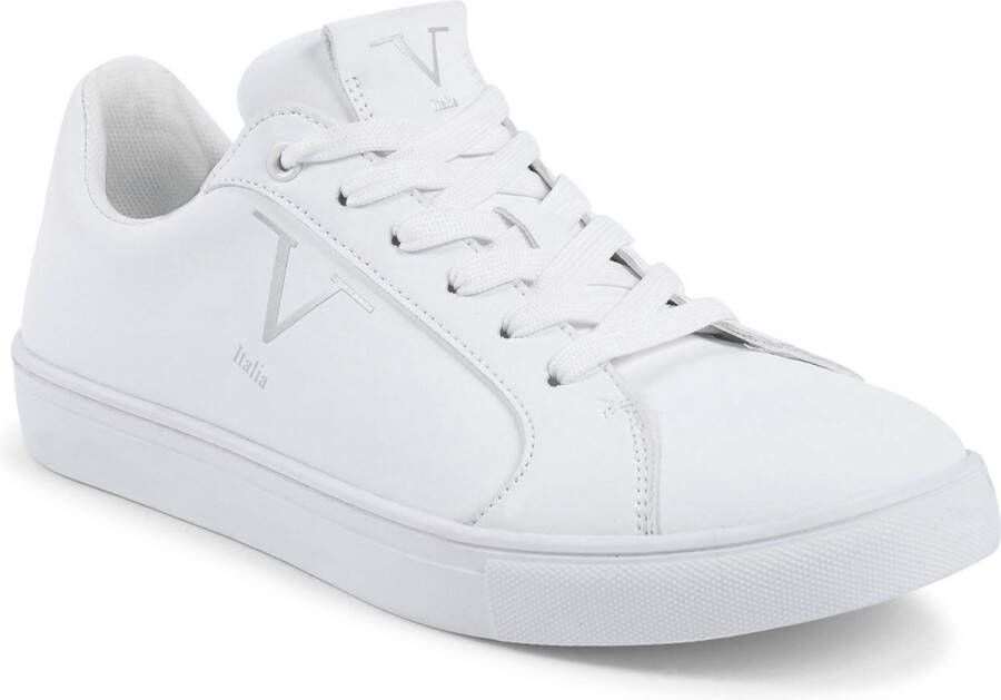 19v69 Italia Witte Synthetisch Leren Sneaker White Dames