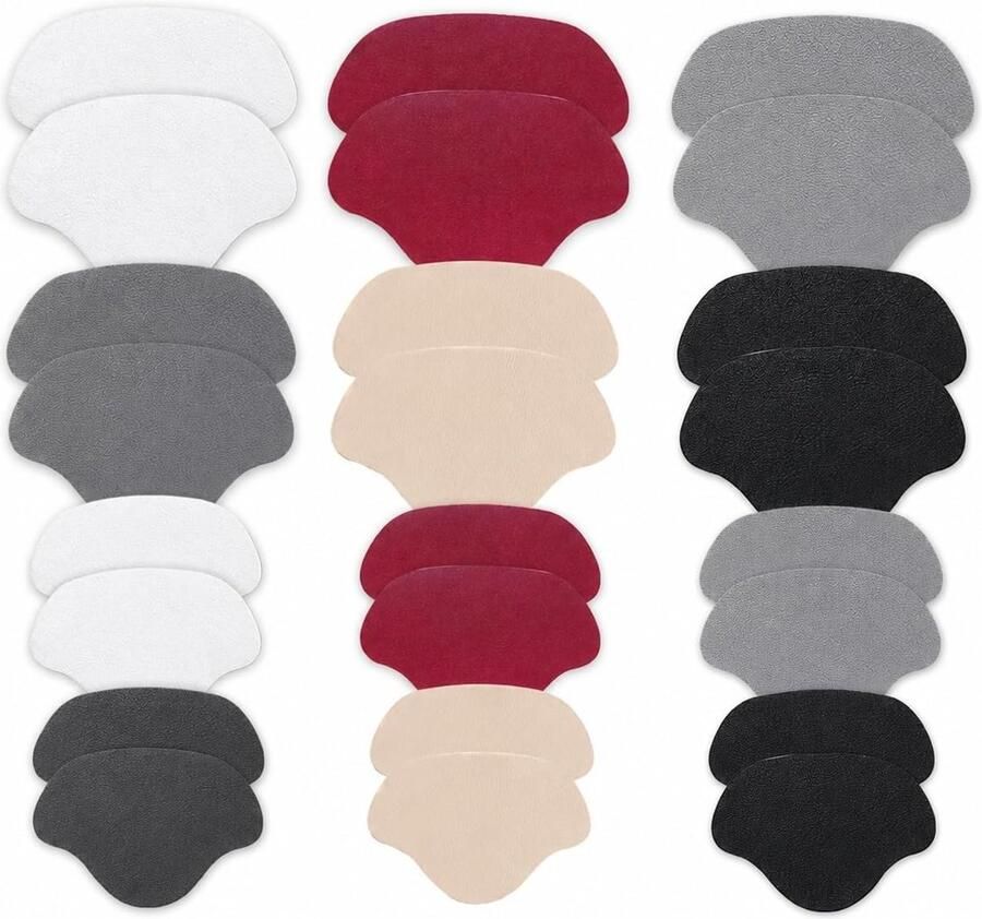 Sneaker Reparatie Patches 12 Paar Heelpads Lijm Patches voor Gaten Bescherming voor Sportschoenen Leer en Hakken (2 Kleuren)