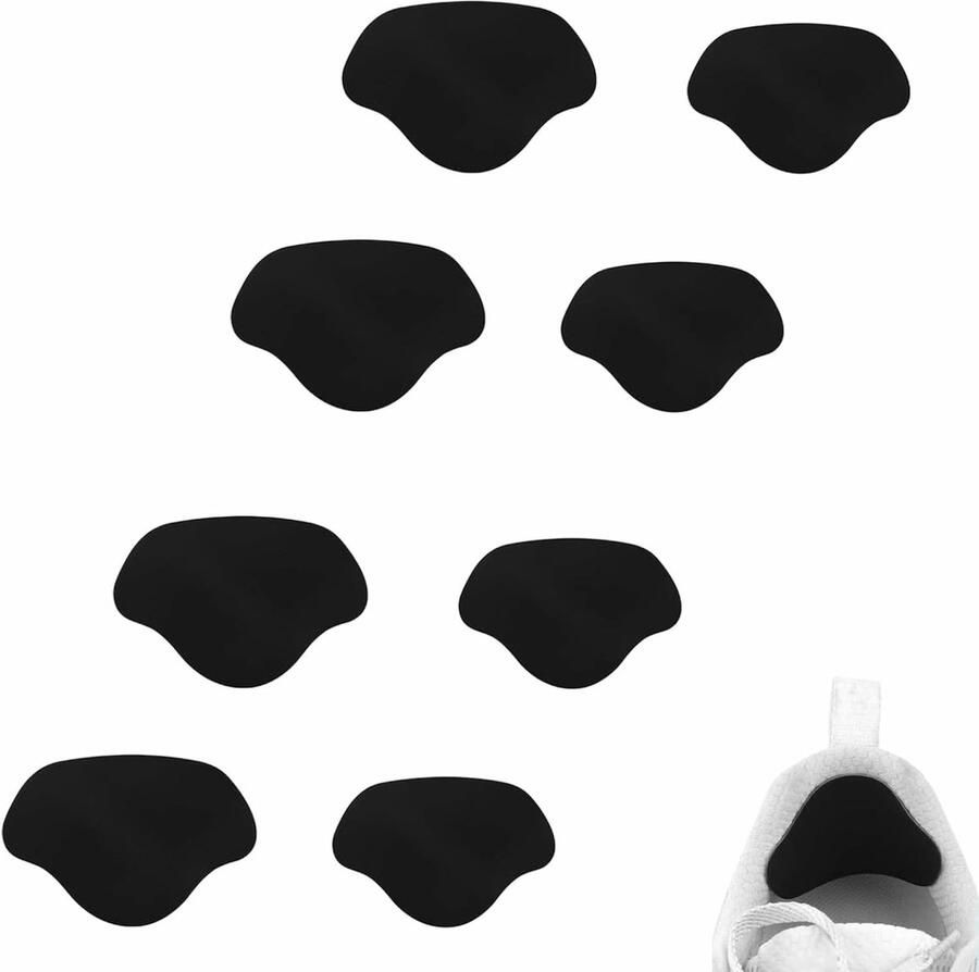 Sneaker Reparatie Patches 4 Paar Heelpads Zelfklevend Geschikt voor Schoenen Zwart