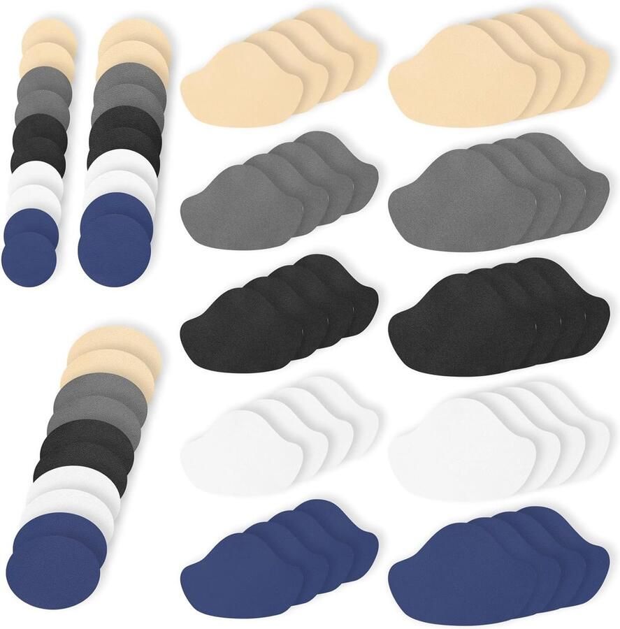 Sneaker reparatie patches set van 70 stuks heeltape voor leren schoenen hoge hakken en sneakers duurzame lijm voor schoenherstel