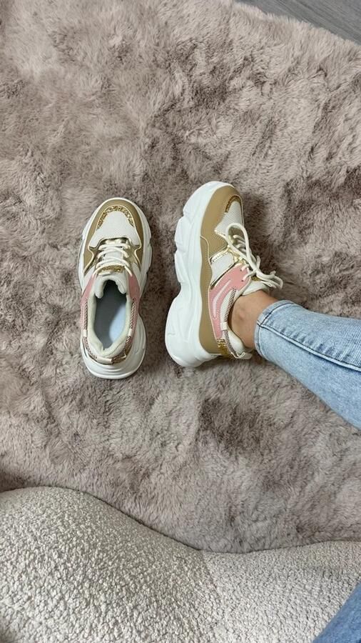 Sneaker roze Dames Goud