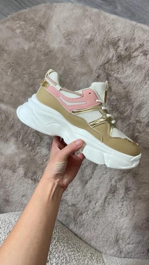 Sneaker roze Dames Goud