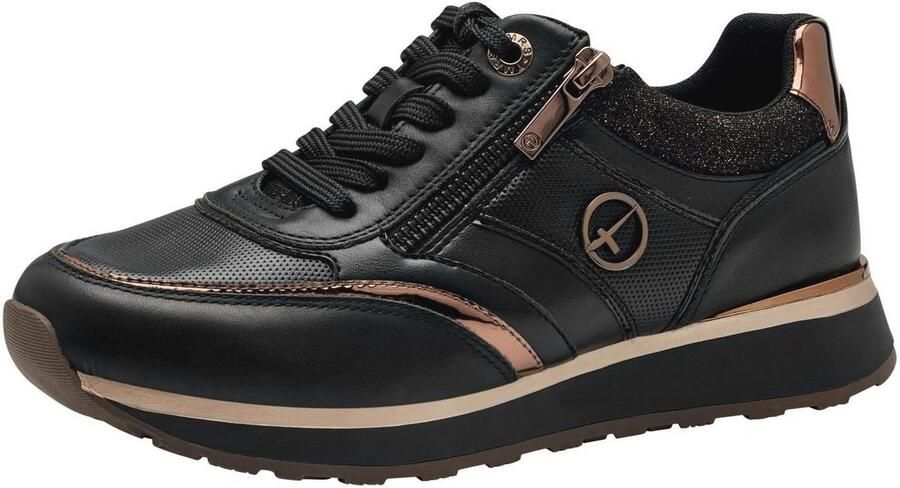 Sneaker voor dames met uitneembaar voetbed en vetersluiting