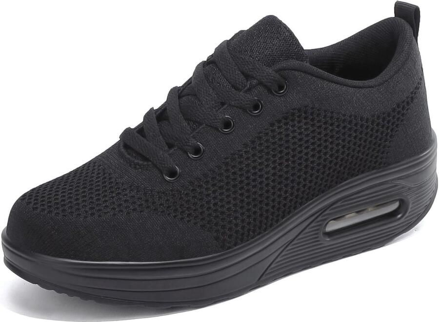 Sneakers dames lichtgewicht ademend platform ideaal voor sport en vrije tijd SnelShoppen