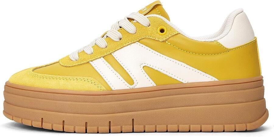 Sneakers dames platform dikke zool retro stijl casual schoen voor dagelijks gebruik ShopVlot