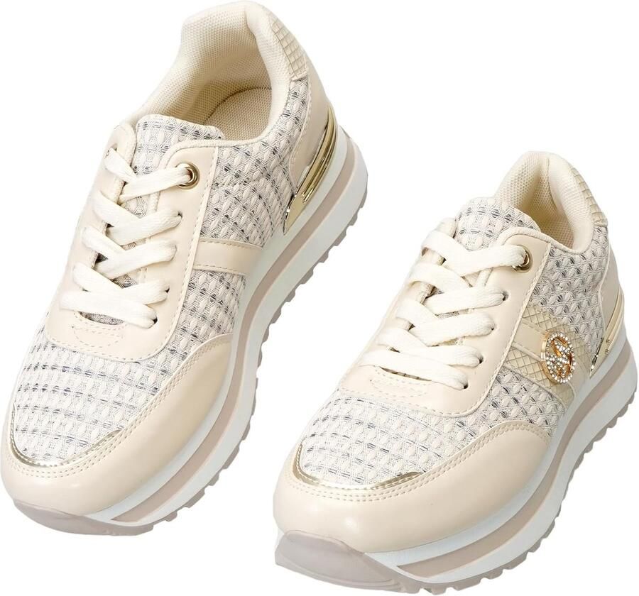 Sneakers dames platform wedge ademend mesh comfortabele sportschoenen ideaal voor casual gebruik ShopVlot