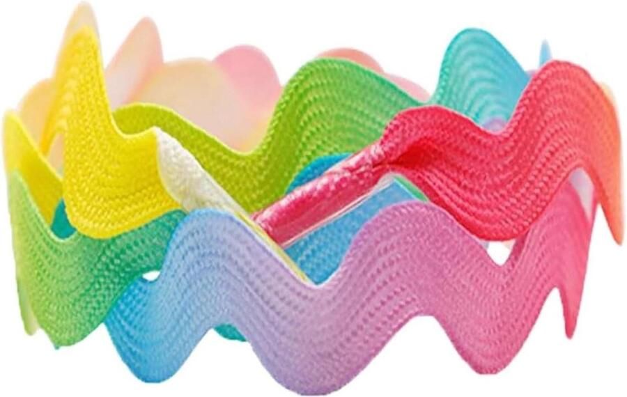 Sneakers Lace Up Multi-tone Wavy Shape Polyester Flat Laces for Casual Sneakers Skate Shoes Canvas Sneakers