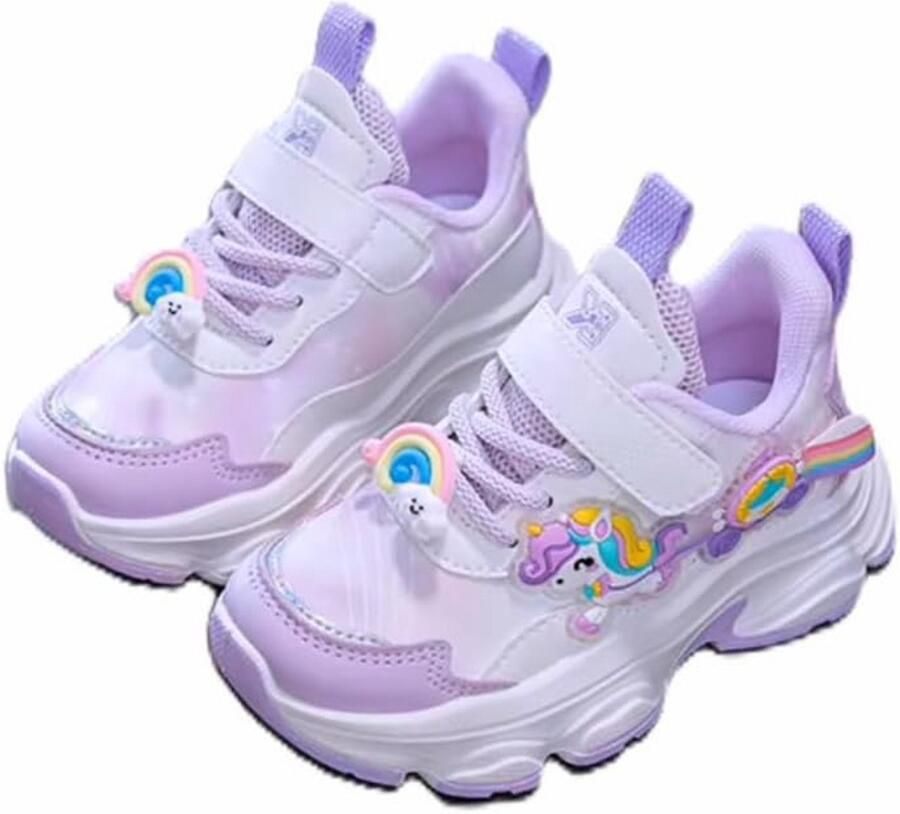 Sneakers Meisjes met Regenboog en Eenhoorn Verhoogde Zool voor Kinderen