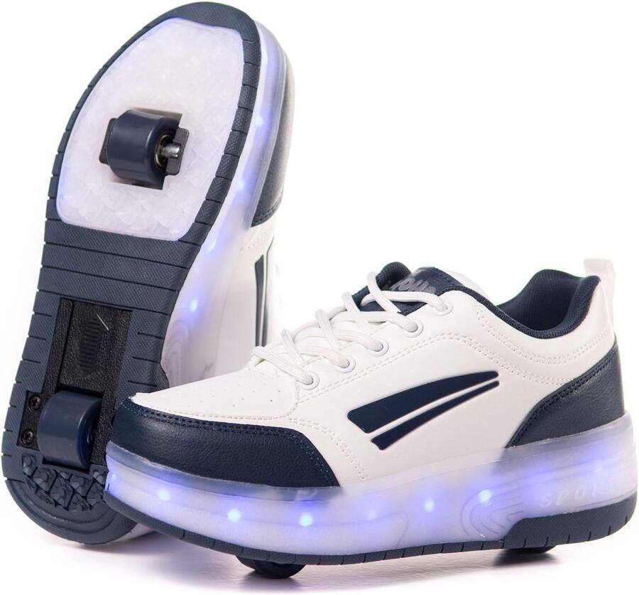 Sneakers met Automatisch Intrekbare Wielen voor Kinderen en Volwassenen