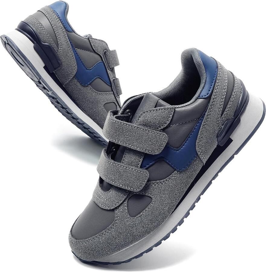 Sneakers met klittenband voor en loopschoenen tennis sneakers ade d comfortabel van leer