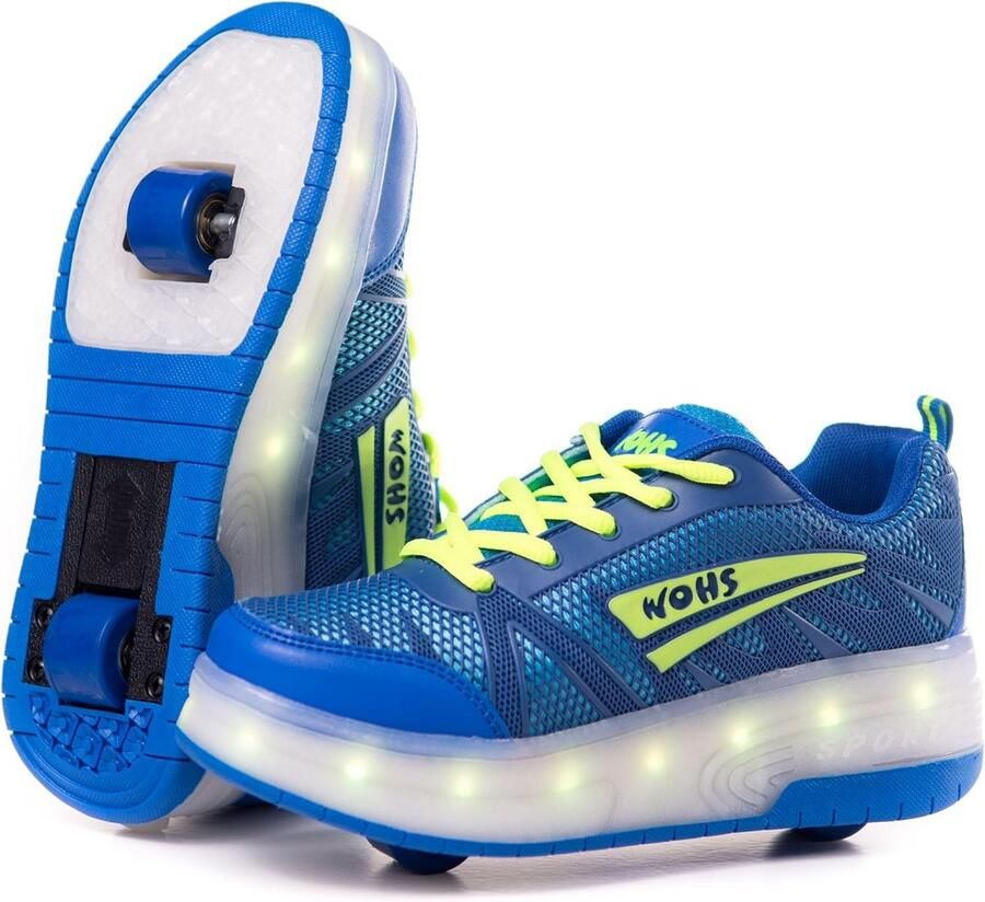 Sneakers met uitzetbare wielen voor kinderen en volwassenen