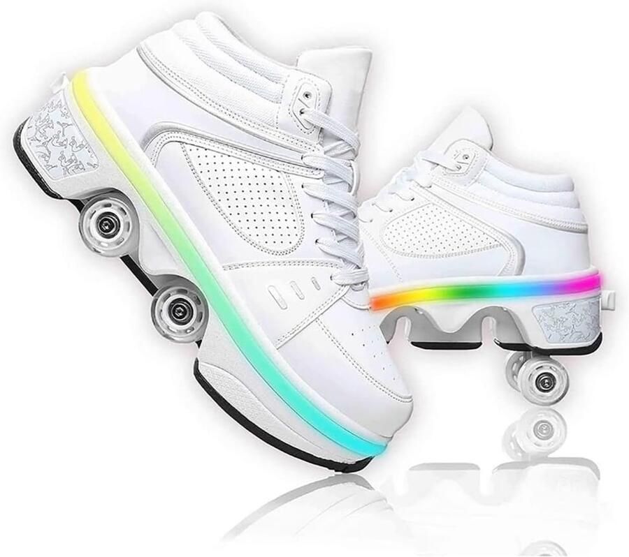 Sneakers skateschoenen sneakers met wielen sport gymnastiek modieus multifunctioneel kickrolschoenen voor en
