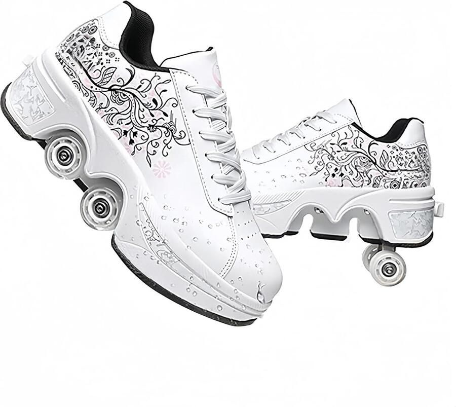 Sneakers skateschoenen sneakers met wielen sport gymnastiek modieus multifunctioneel kickrolschoenen voor en